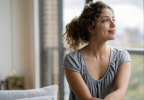 Women being considerate about her pregnancy signs and symptoms